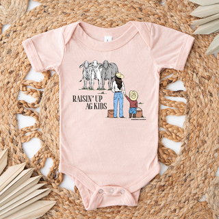 Raisin Up Ag Kids Cattle One Piece/T-Shirt (Newborn - Youth XL) - Multiple Colors!