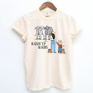 Raisin Up Ag Kids Cattle ComfortWash/ComfortColor T-Shirt (S-4XL) - Multiple Colors!