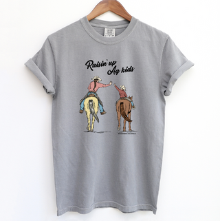 Raisin Up Ag Kids Horse ComfortWash/ComfortColor T-Shirt (S-4XL) - Multiple Colors!