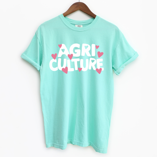 BUBBLE AGRICULTURE HEART ComfortWash/ComfortColor T-Shirt (S-4XL) - Multiple Colors!