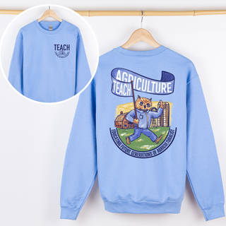 Teach Ag Mascot CREWNECK - Front & Back