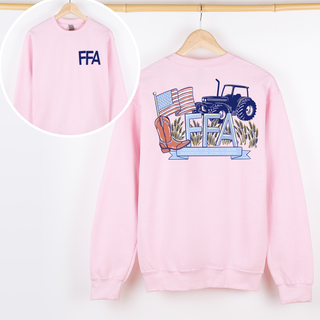 FFA Tractor CREWNECK - Front & Back