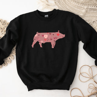 Valentines Pig Crewneck (S-3XL) - Multiple Colors!