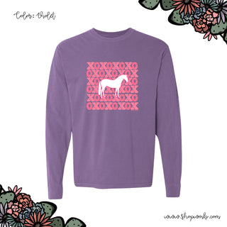 XO HORSE LONG SLEEVE T-Shirt (S-3XL) - Multiple Colors!