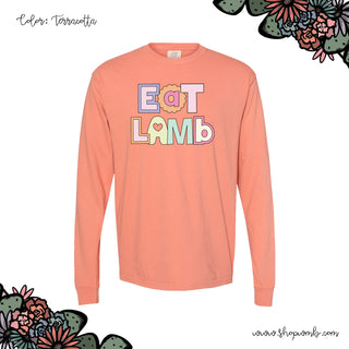 Pastel Eat Lamb LONG SLEEVE T-Shirt (S-3XL) - Multiple Colors!