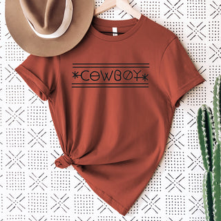 Branded Cowboy T-Shirt (XS-4XL) - Multiple Colors!