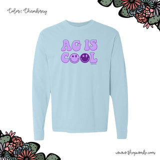 Purple Ag Is Cool LONG SLEEVE T-Shirt (S-3XL) - Multiple Colors!