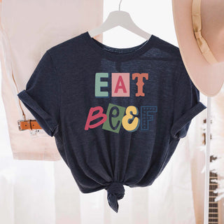 Magazine Eat Beef T-Shirt (XS-4XL) - Multiple Colors!