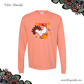 CHICKEN FALL LONG SLEEVE T-Shirt (S-3XL) - Multiple Colors!