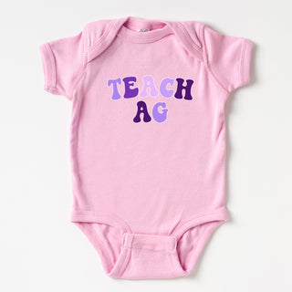 Purple Teach Ag One Piece/T-Shirt (Newborn - Youth XL) - Multiple Colors!