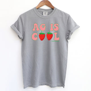 Strawberry Ag Is Cool ComfortWash/ComfortColor T-Shirt (S-4XL) - Multiple Colors!