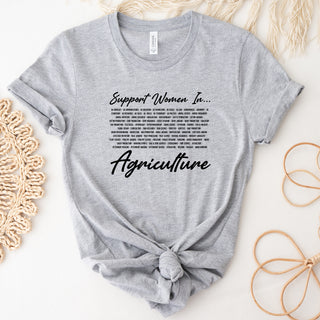 UPL - Support Women In Ag List T-Shirt (XS-4XL) - Multiple Colors!