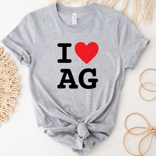 I Heart AG T-Shirt (XS-4XL) - Multiple Colors!