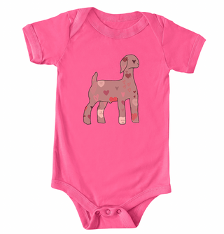 Valentines Goat One Piece/T-Shirt (Newborn - Youth XL) - Multiple Colors!