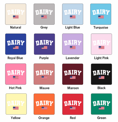 Dairy Flag One Piece/T-Shirt (Newborn - Youth XL) - Multiple Colors!