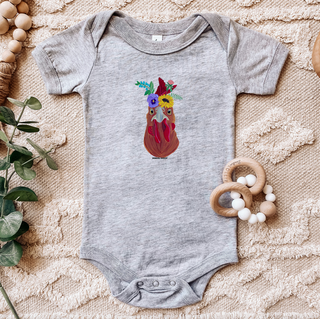 Chicken Flower One Piece/T-Shirt (Newborn - Youth XL) - Multiple Colors!