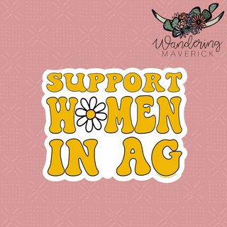 Daisy Support Women in Ag Sticker