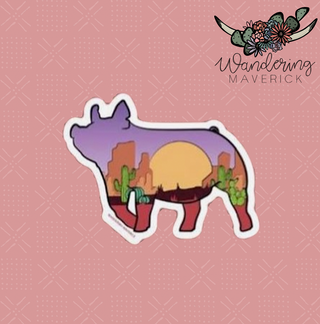 Desert Pig Sticker