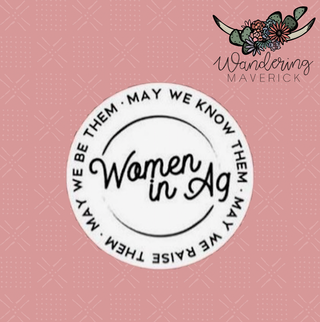 Women in AG Circle Sticker