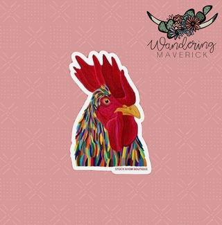 Rainbow Chicken Sticker