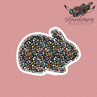 Colorful Cheetah Rabbit Sticker