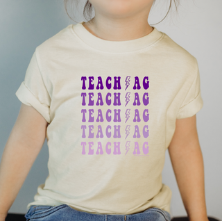 Teach Ag Bolt Purple One Piece/T-Shirt (Newborn - Youth XL) - Multiple Colors!