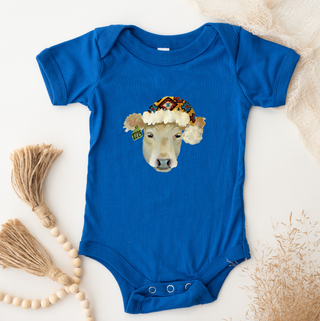 Santa Hat Cow One Piece/T-Shirt (Newborn - Youth XL) - Multiple Colors!