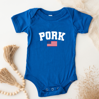 Pork Flag One Piece/T-Shirt (Newborn - Youth XL) - Multiple Colors!