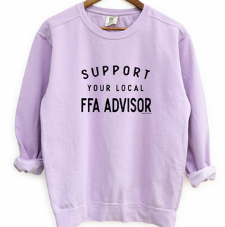 Support Your Local FFA Advisor Crewneck (S-4XL) - Multiple Colors!