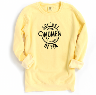 Support Women in FFA Crewneck (S-4XL) - Multiple Colors!