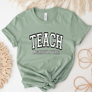 Big Varsity Teach Agriculture T-Shirt (XS-4XL) - Multiple Colors!