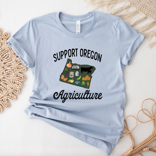 Support Oregon Agriculture T-Shirt (XS-4XL) - Multiple Colors!