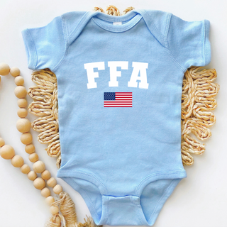 FFA Flag One Piece/T-Shirt (Newborn - Youth XL) - Multiple Colors!