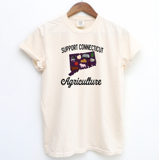 Support Connecticut Agriculture ComfortWash/ComfortColor T-Shirt (S-4XL) - Multiple Colors!