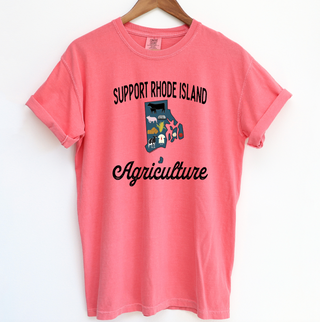 Support Rhode Island Agriculture ComfortWash/ComfortColor T-Shirt (S-4XL) - Multiple Colors!